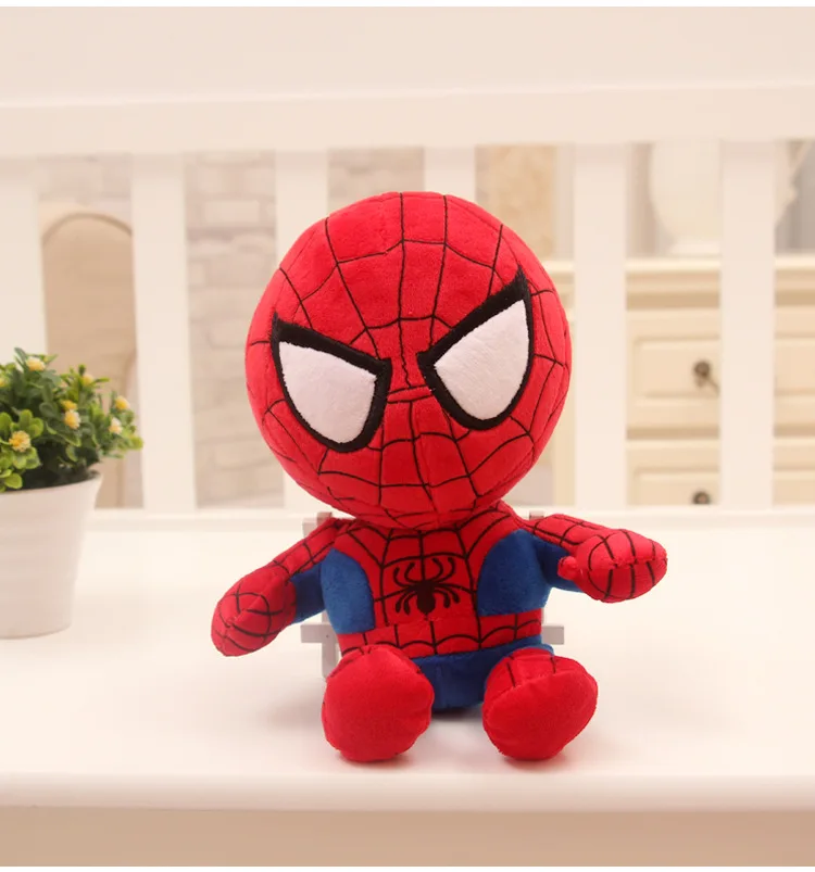 Miękka Pluszowa Figurka Spiderman, Batman, Kapitan Ameryka, Superman, Ironman 27cm - Idealny Prezent  🎁