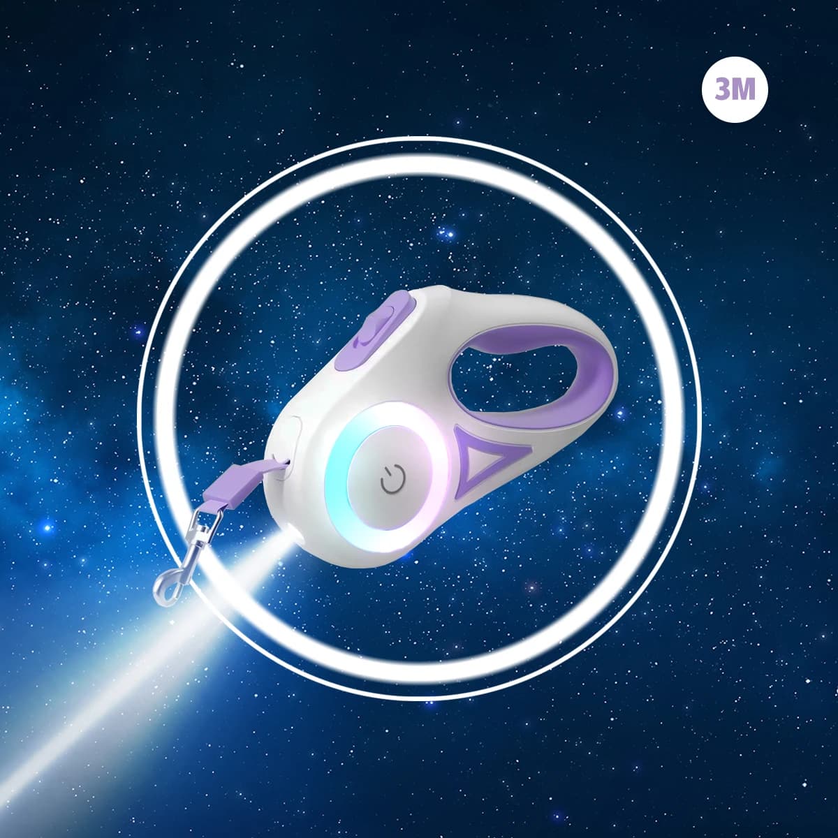 Samozwijająca smycz z LED 3/5m dla zwierząt 🐾