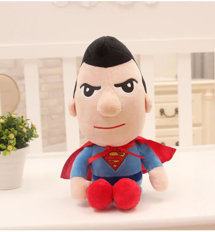 Miękka Pluszowa Figurka Spiderman, Batman, Kapitan Ameryka, Superman, Ironman 27cm - Idealny Prezent  🎁