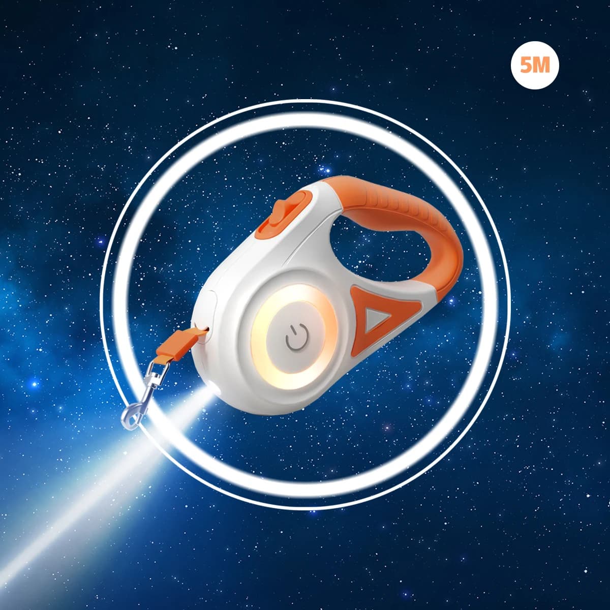 Samozwijająca smycz z LED 3/5m dla zwierząt 🐾