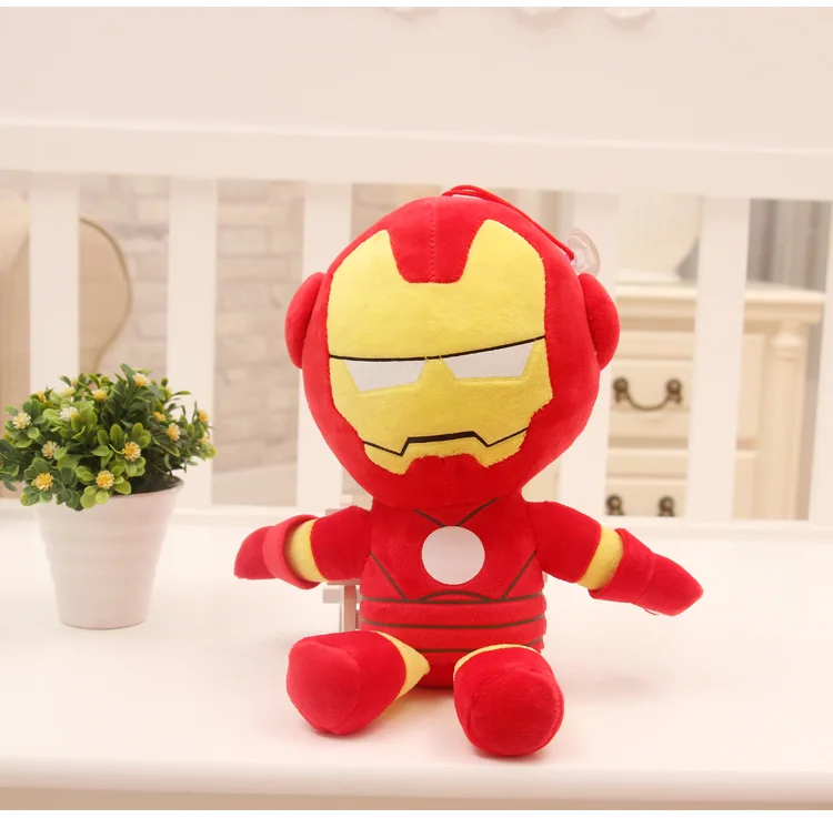 Miękka Pluszowa Figurka Spiderman, Batman, Kapitan Ameryka, Superman, Ironman 27cm - Idealny Prezent  🎁