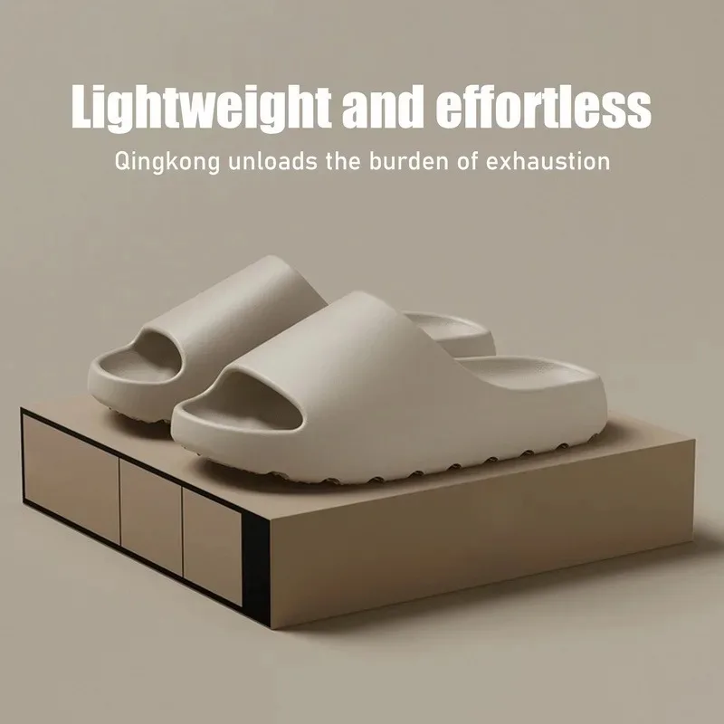 Unisex plażowe klapki EVA z chmurkową podeszwą ☁️