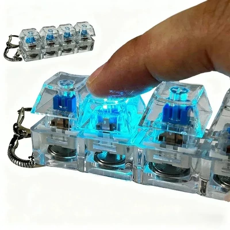 Brelok Tester Przełączników Klawiatury 4/9 LED Antystresowy ⌨️