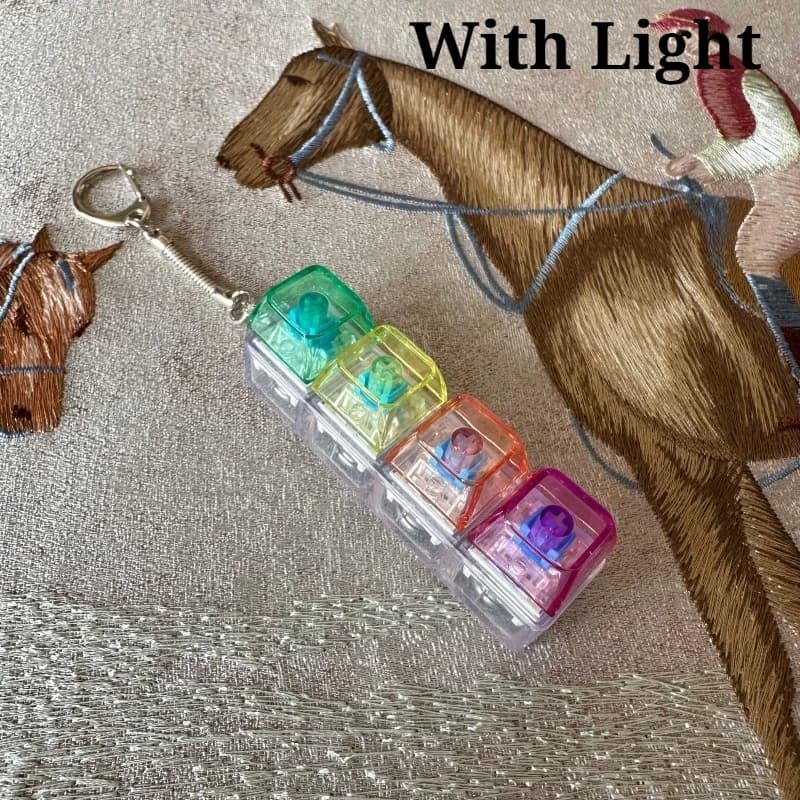 Brelok Tester Przełączników Klawiatury 4/9 LED Antystresowy ⌨️