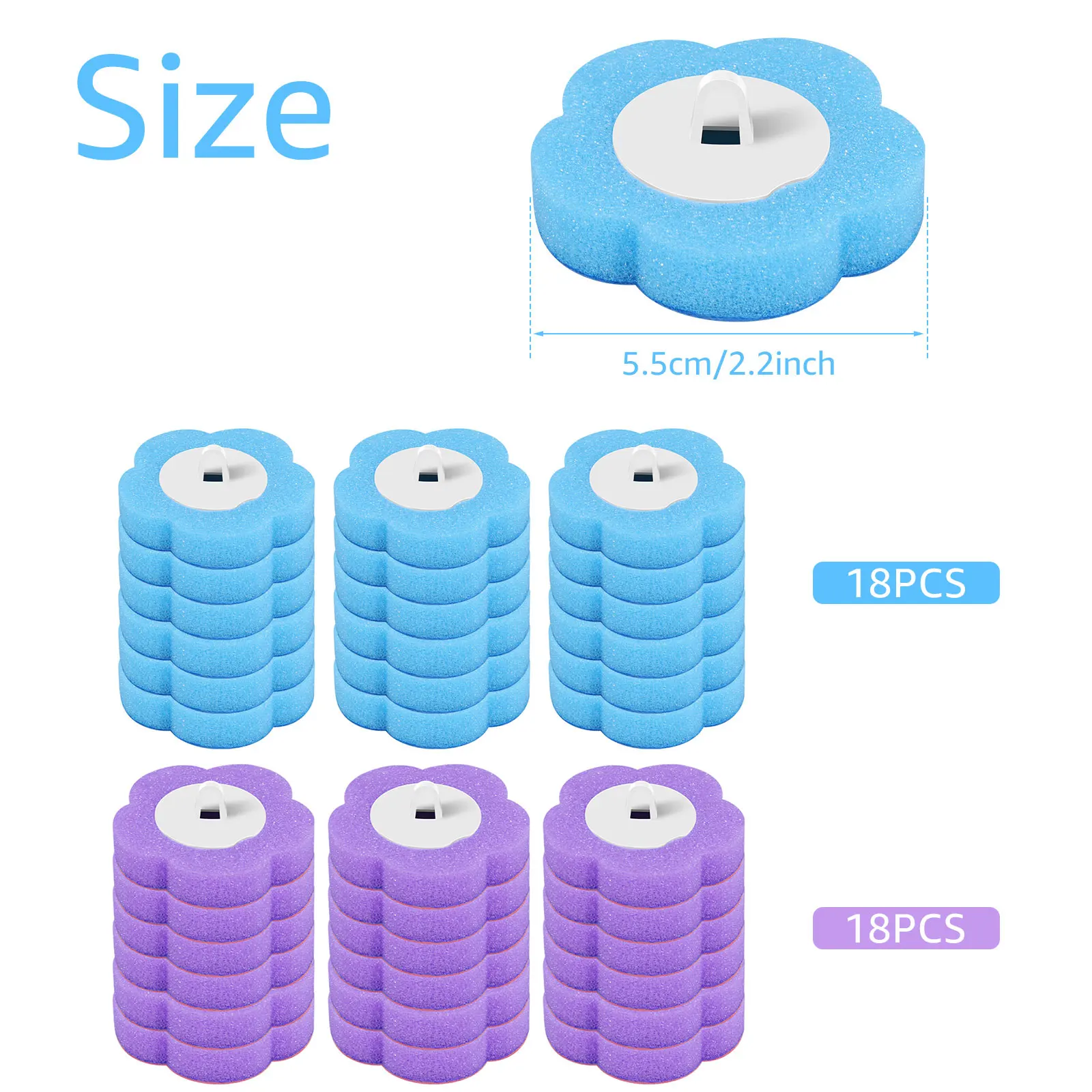 Jednorazowa szczotka WC, wymienna główka, długi uchwyt 🚽