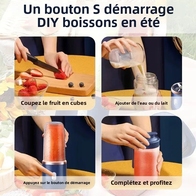 Przenośny blender USB 400 ml do smoothie 🥤