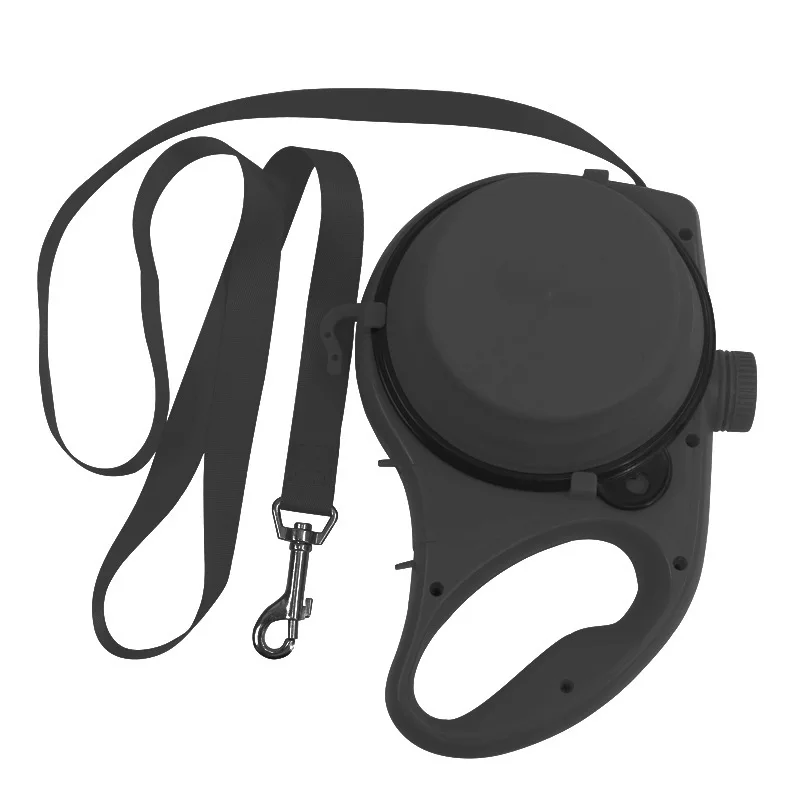 Odblaskowa smycz 3w1 z bidonem i kubkiem 🦮